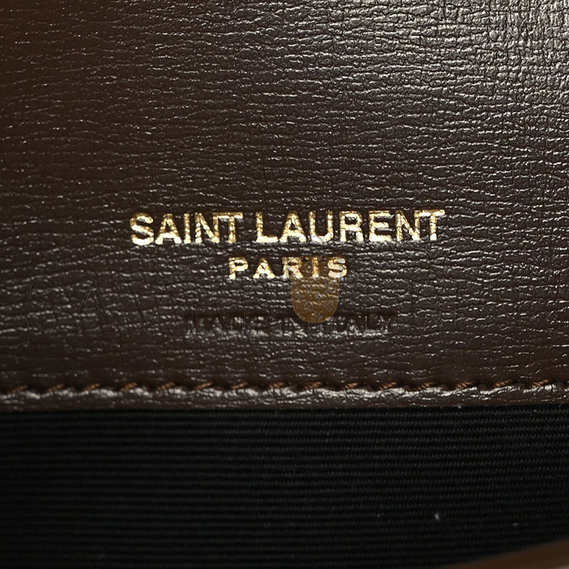 YSL CASSANDRE PHONE HOLDER IN SMOOTH LEATHER 6350950U40J3234 (18*11*2.5cm)